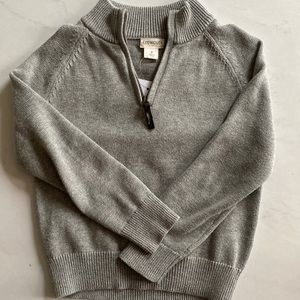 Jcrew factory grey half zip sweater size 2t